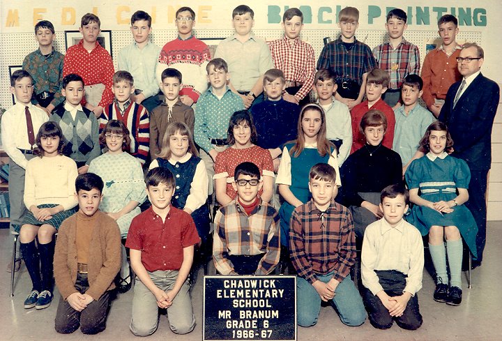 Mr. Branum 6th grade class, 1966-67