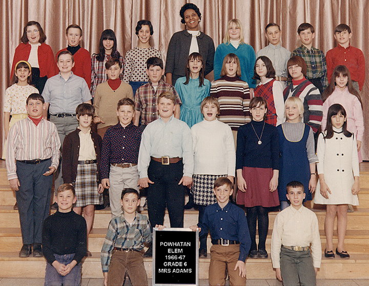 Mrs. Adams 6th grade class, 1966-67
